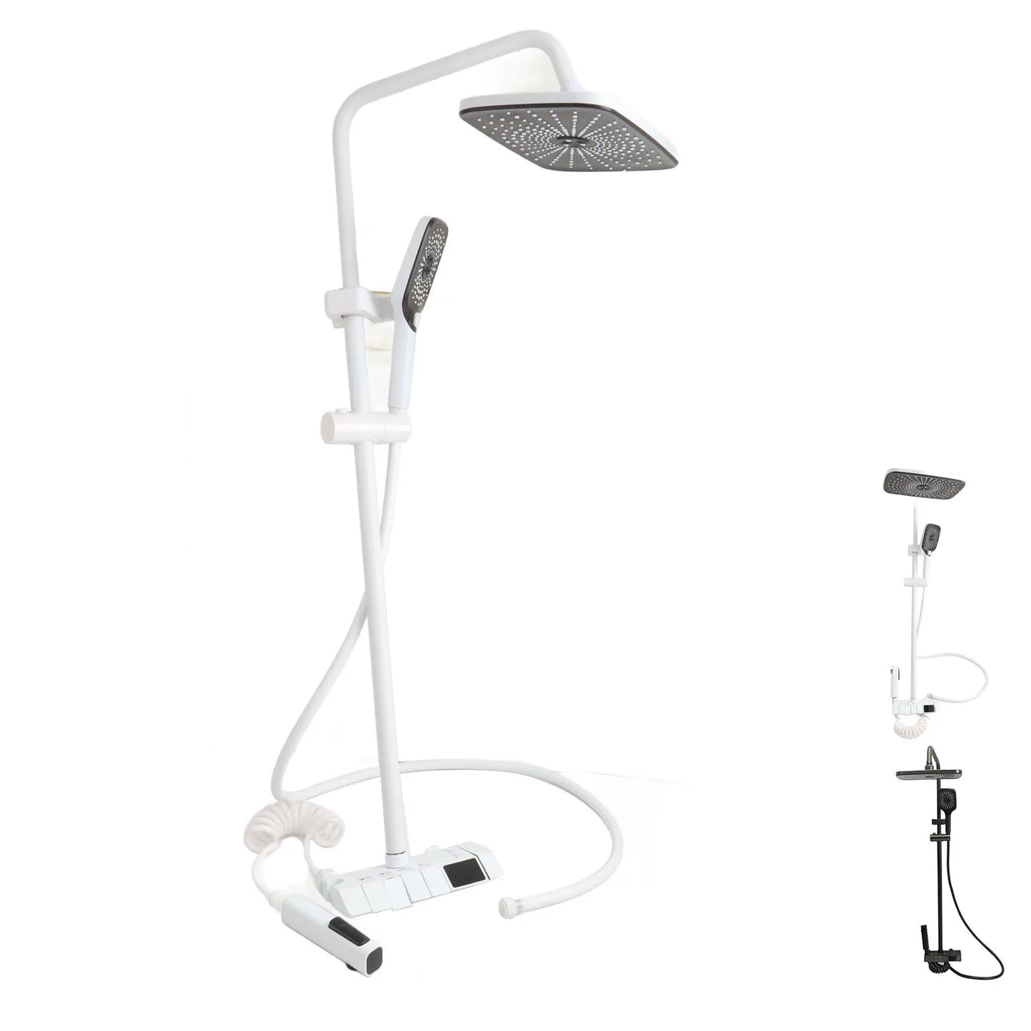 Bathroom Shower  Set Easy To Install Easy To Adjust NPT 1/2 3 Mode Push Button Rainfall Handheld Shower Combo for Bathroom