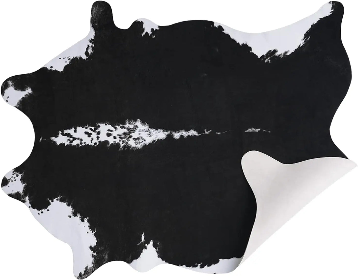 Faux Fur Animal Cow Hide Carpet ,Sturdy and Large Size Cow Print Rugs, Suitable for Bedroom Living Room Western Style