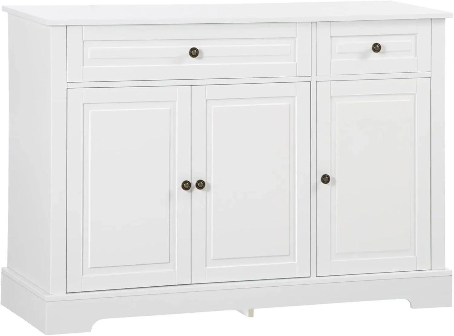 "Sideboard Buffet Cabinet, Modern Design with 2 Drawers & Adjustable Shelves – Coffee Bar Storage for Kitchen or Dining Room"