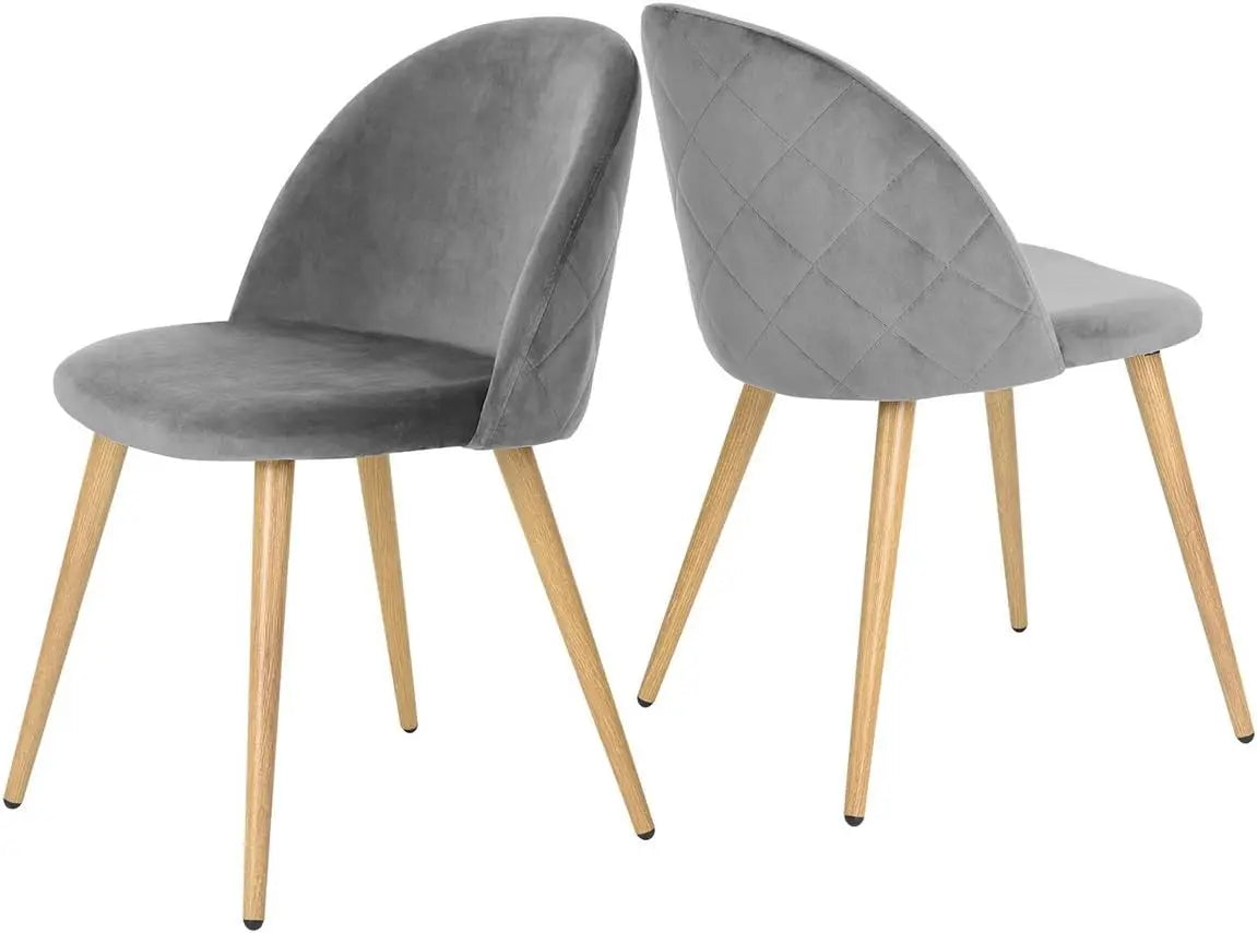 Dining Chairs Set of 2, Kitchen Dining Room Chairs with Soft Velvet Seat/Metal Legs