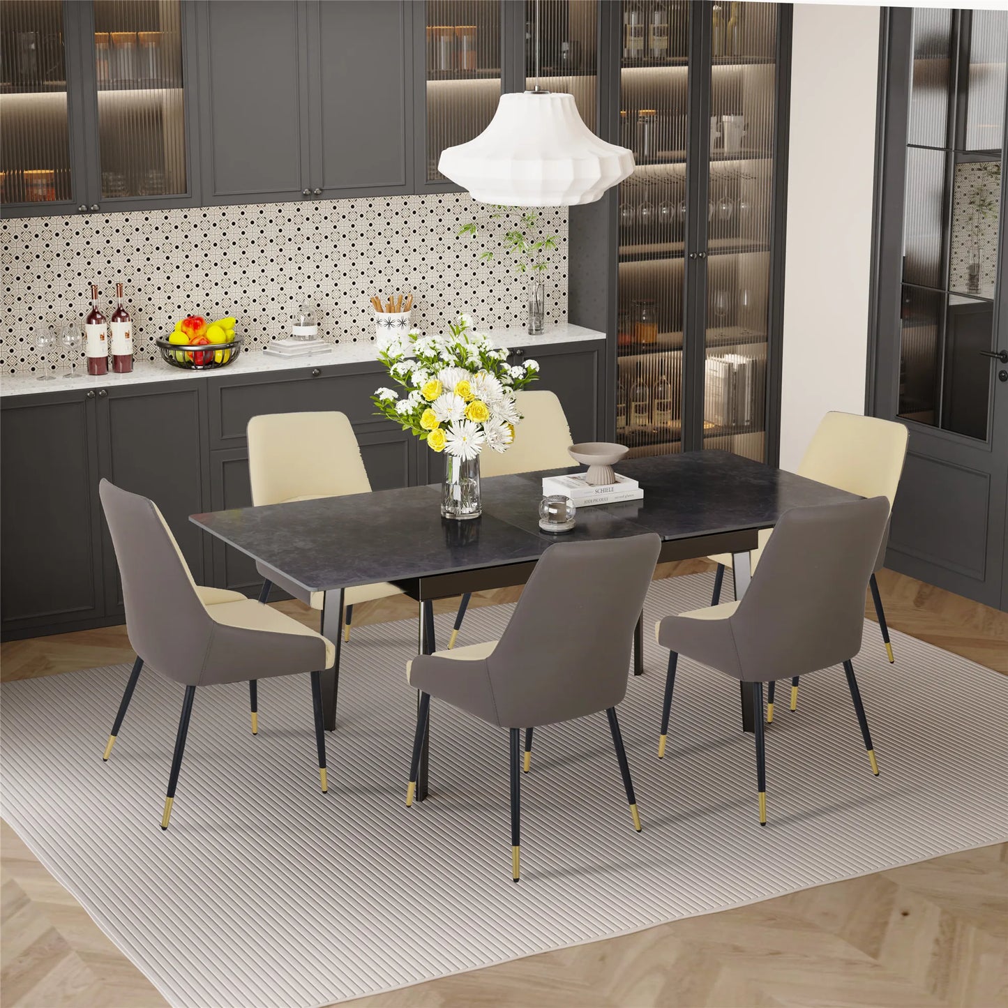 160cm 6-8 People Modern Dining Table Rectangular