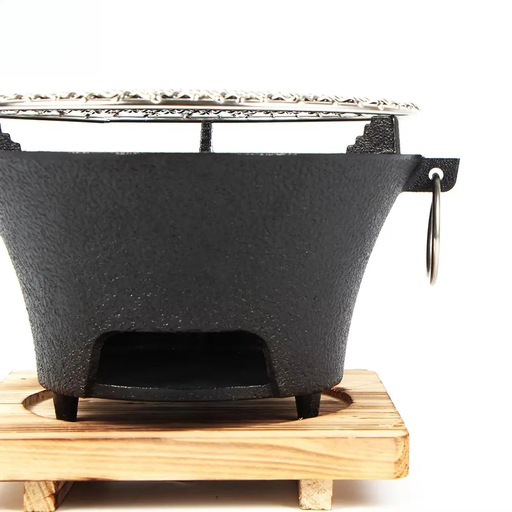 Cast iron oven, fireplace, charcoal and alcohol stove, Korean Japanese style barbecue, family garden, outdoor camping