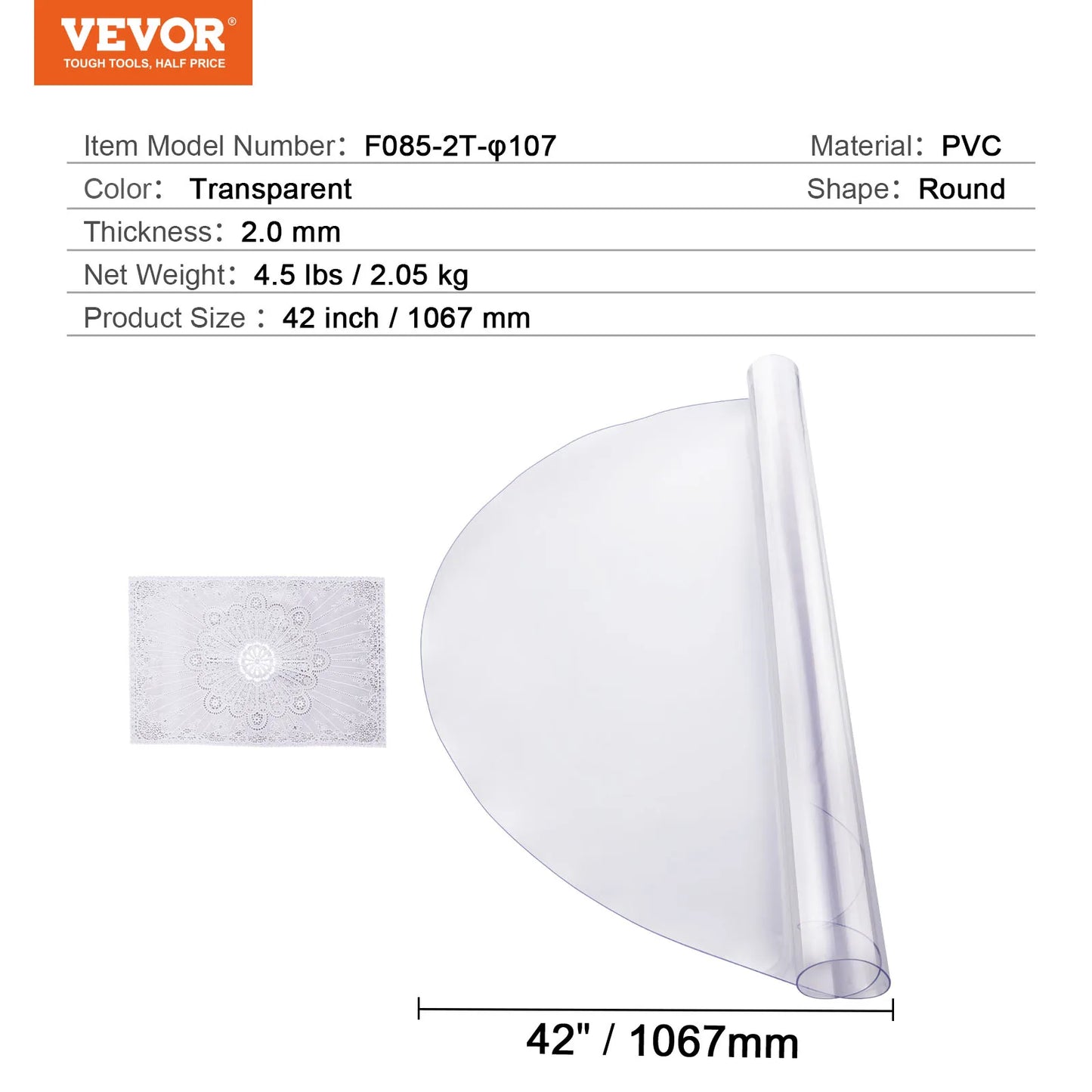 Plastic Table Cover Clear Table Protector