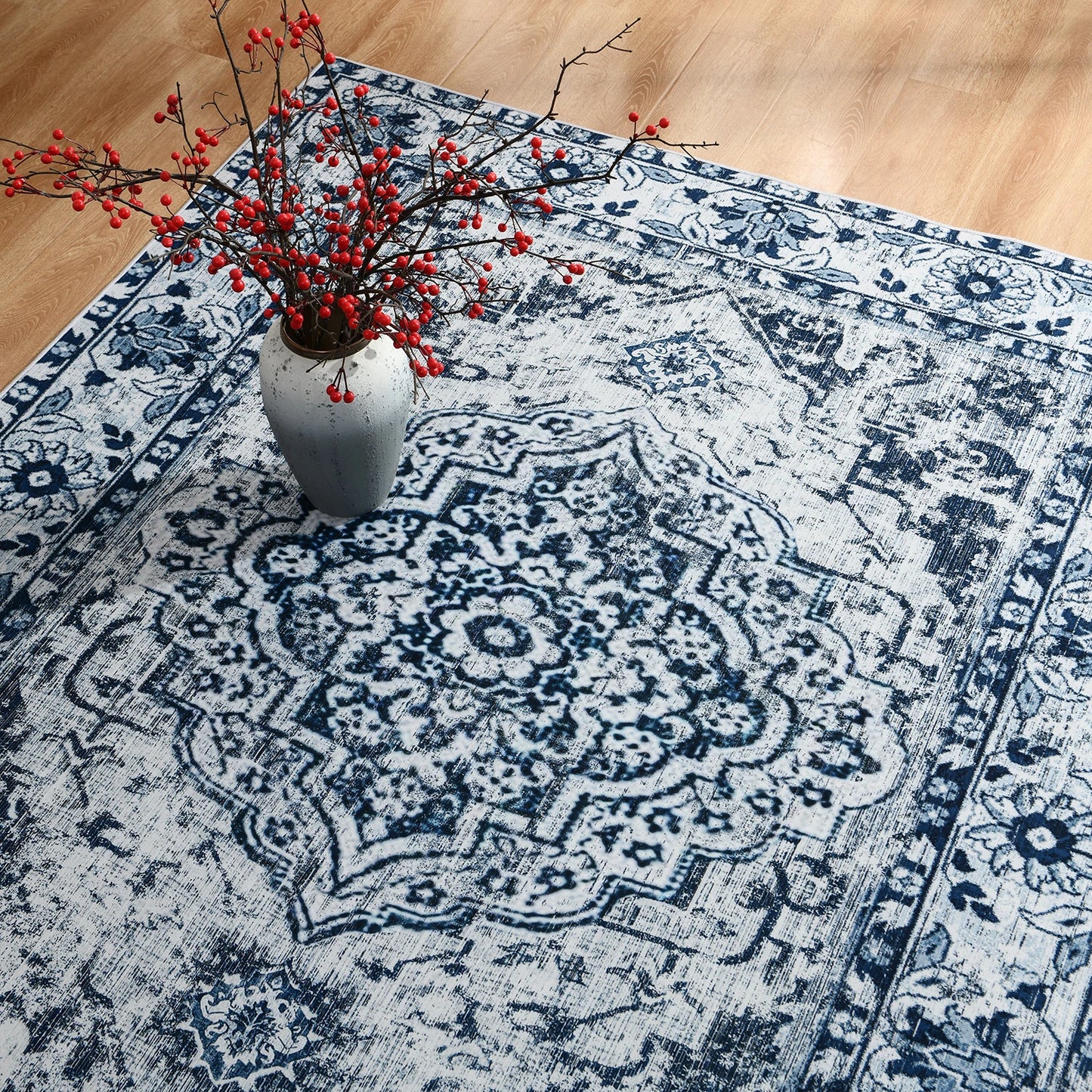 Vintage Bohemian Area Rug for Living Room, Bedroom