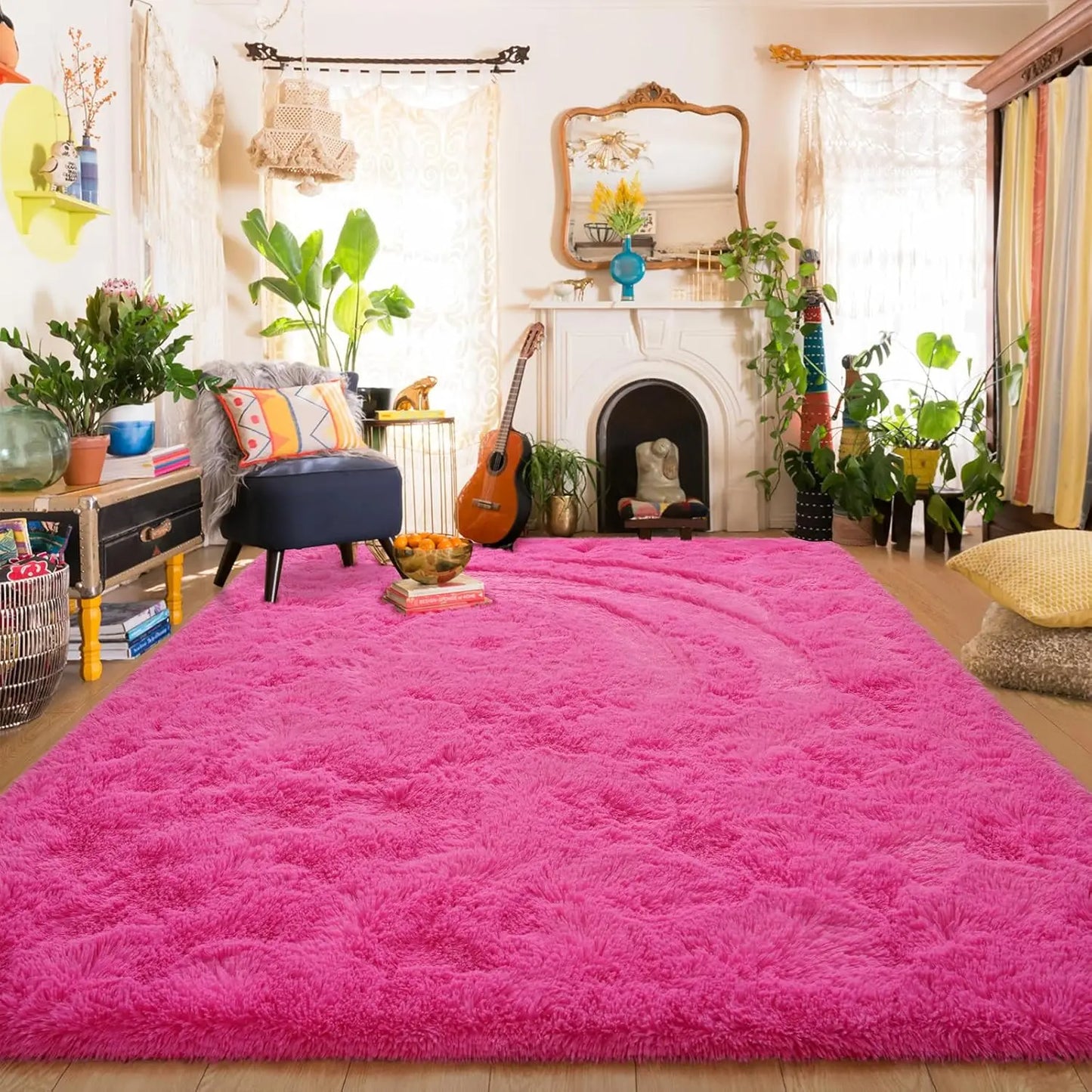 Fluffy  Area Rugs for Living Room Soft Kids Carpet Non Slip