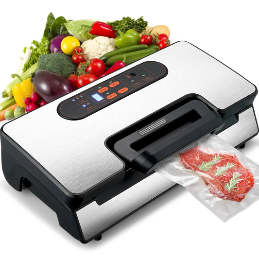 130W Vacuum Sealer Food Packaging Machine with Free 10pcs Vacuum bags
