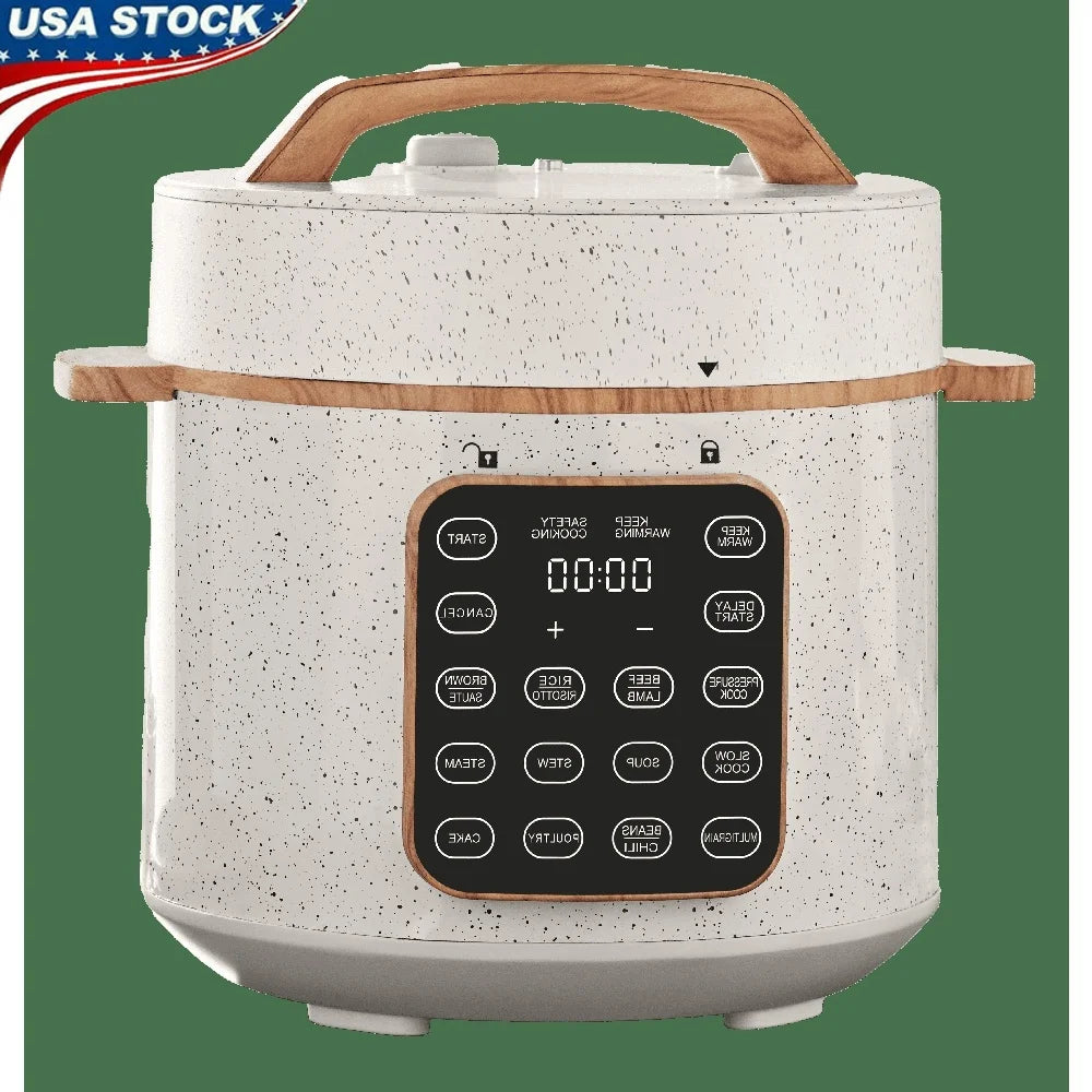 Speckle Pressure Cooker 6 Quart Touch Control 7 in 1 Kitchen Appliance