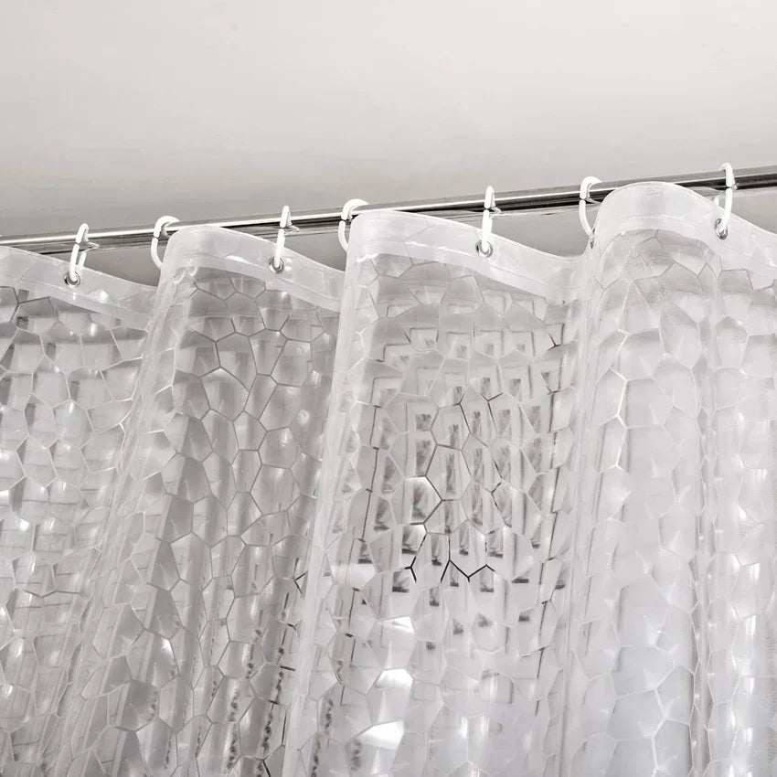 Thick  Water Cube Shower Curtain Waterproof Transparent Lining Bathtub Bathing Cover Bathroom Bath Curtains Liner