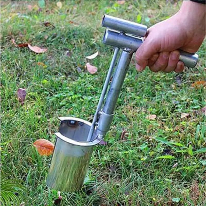 Plant Bulb Planter Tool Plant And Fruit Tree Seedling Transplanter Carbon Steel Seed Planting Tool Soil Sampler Lawn Aerator 