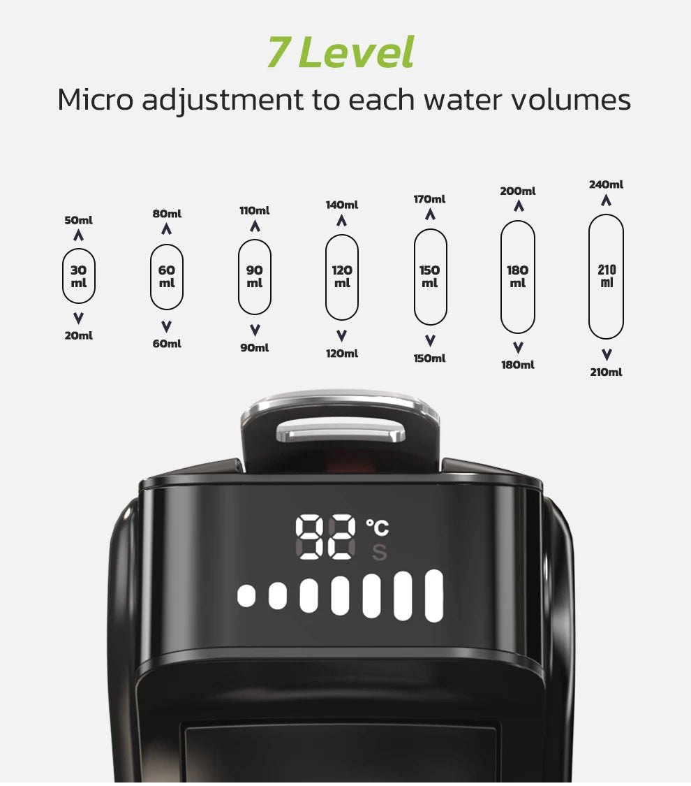 6in1 Capsule Coffee Machine Hot/Cold Multiple Espresso  Cappuccino Coffee Maker