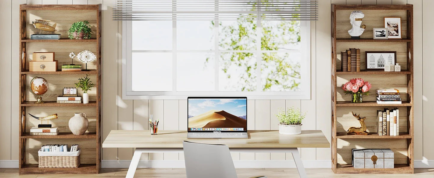 6-Tier Bookcase, 70-Inch Tall Bookshelf with Storage Shelves, Open Bookcase Display Shelving Unit for Living Room, Bedroom