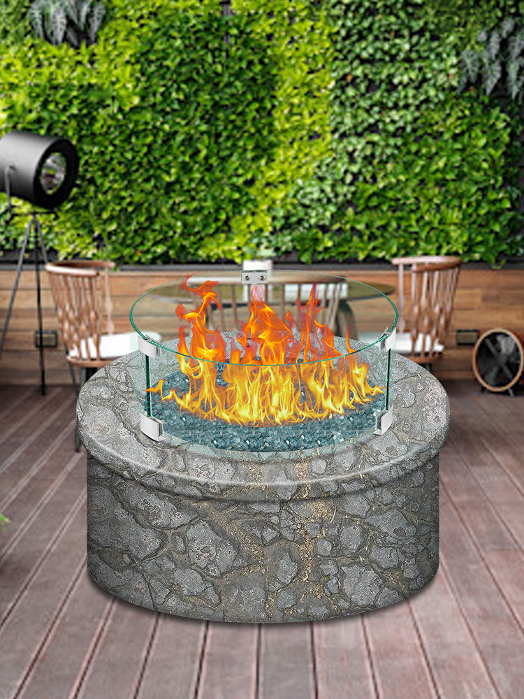 Tempered Glass Wind Guard Flame Shield