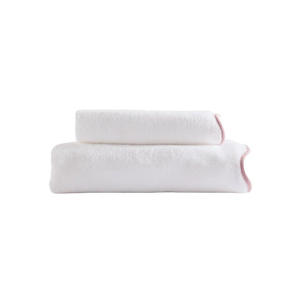 Scalloped Edge Bath Towels – Soft & Absorbent Towels for Bathroom,  Towels Set