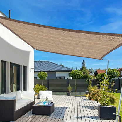 1 Pack 2×4M Garden Sunshade Cloth, Brown Sunshade Net for Outdoor Garden Pool Patio