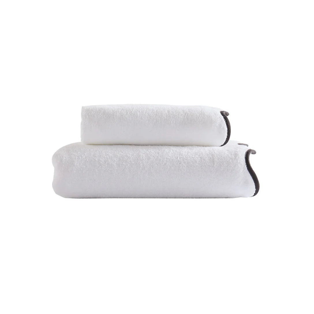 Scalloped Edge Bath Towels – Soft & Absorbent Towels for Bathroom,  Towels Set