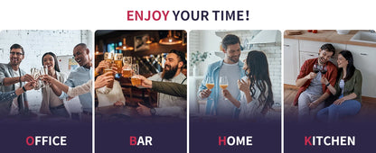 Mini Fridge 1.3 cu ft. 48 Can Beverage Refrigerator Cooler for Beer Drinks Wines Beverage Fridge with Adjustable Shelves