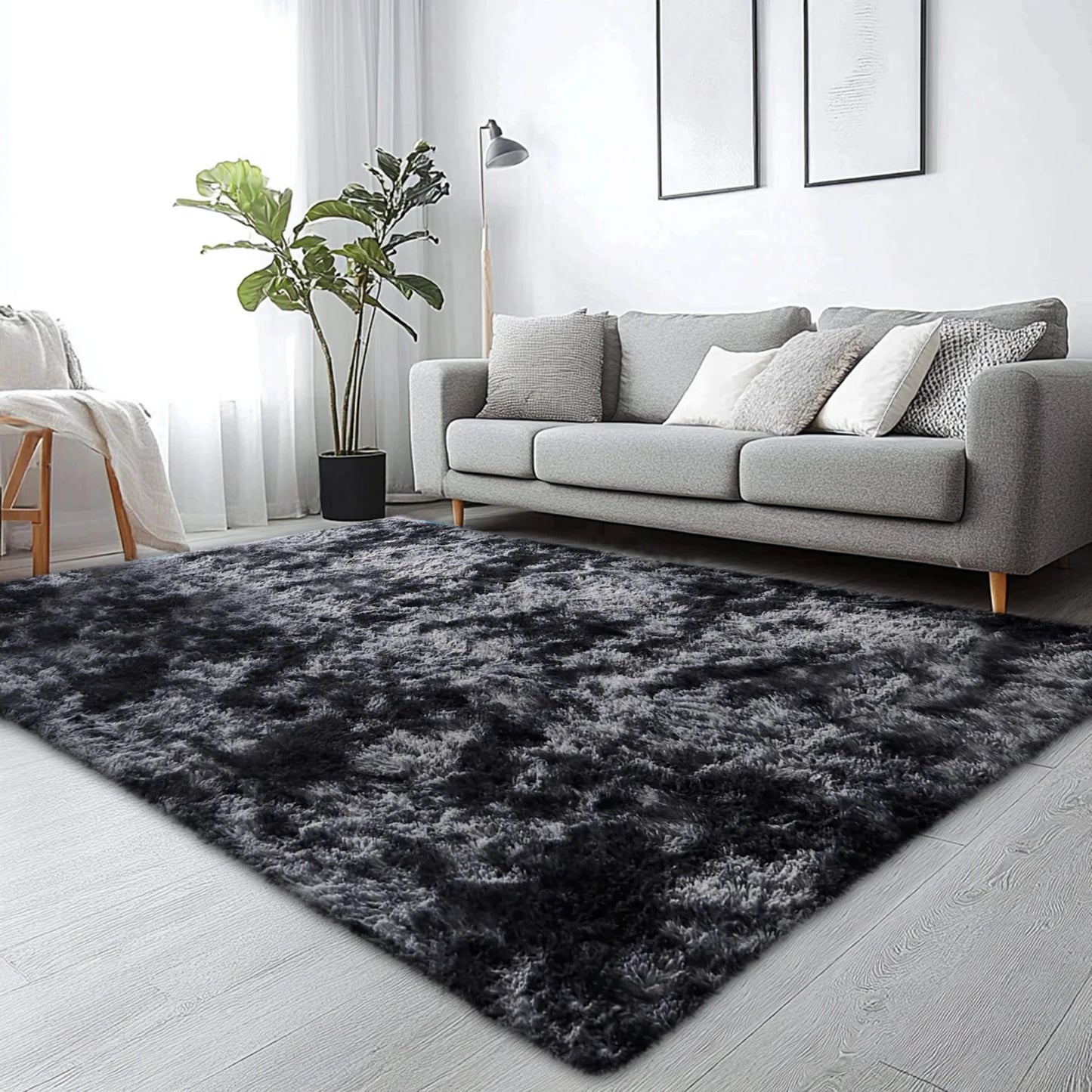 Shag Area Rugs For Living Room, Large Floor Area Rugs For Bedroom, Fluffy Shag Area Rug, Plush Indoor Carpet For Room Home Decor, Soft Shag Area Rug, Washable Rug.