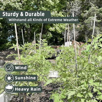 50Pcs / 18 inch Bamboo Plant Stakes for Indoor Outdoor Plants, Garden Plant Support Sticks