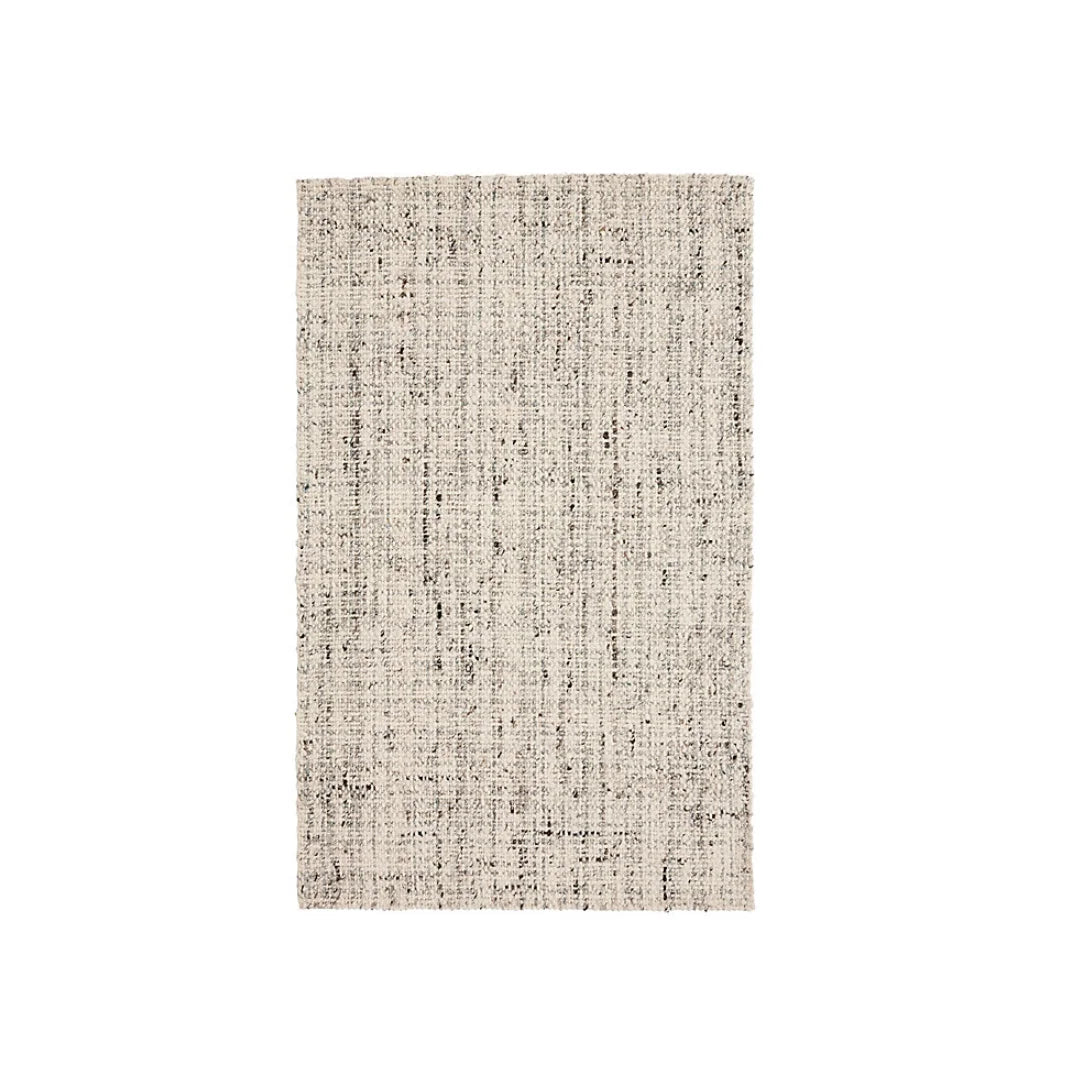 Hand-Woven Natural Wool Area Rug 2' x 3'