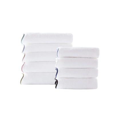 Scalloped Edge Bath Towels – Soft & Absorbent Towels for Bathroom,  Towels Set