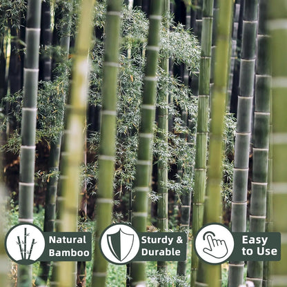 50Pcs / 18 inch Bamboo Plant Stakes for Indoor Outdoor Plants, Garden Plant Support Sticks