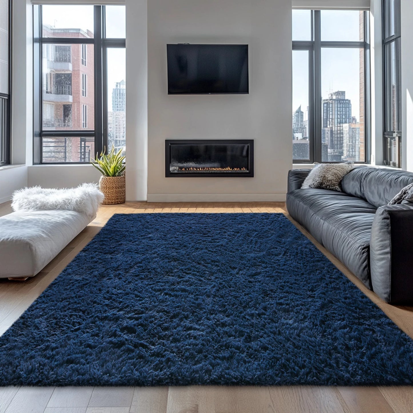 Shag Area Rugs For Living Room, Large Floor Area Rugs For Bedroom, Fluffy Shag Area Rug, Plush Indoor Carpet For Room Home Decor, Soft Shag Area Rug, Washable Rug.