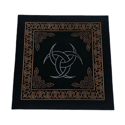 50X50cm Constellations Tarot Card Tablecloth Velvet Divination Altar Cloth Board Games Oracle Card Pad Runes Witchcraft Supplies