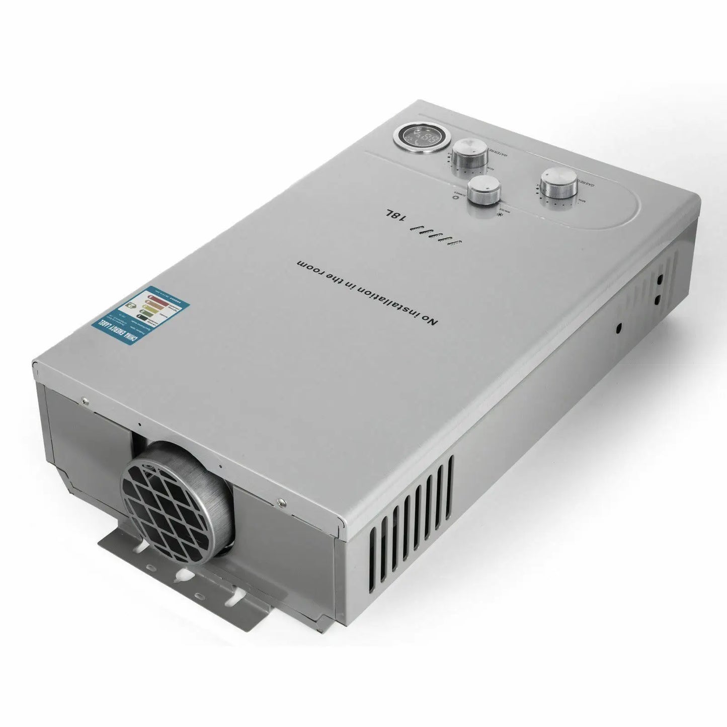 18L Hot Water Heater Propane Gas LPG/LNG On-Demand Tankless Water Heater Digital Home Bathroom Shower Head Instant Boiler Heater