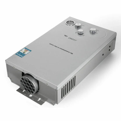 18L Hot Water Heater Propane Gas LPG/LNG On-Demand Tankless Water Heater Digital Home Bathroom Shower Head Instant Boiler Heater