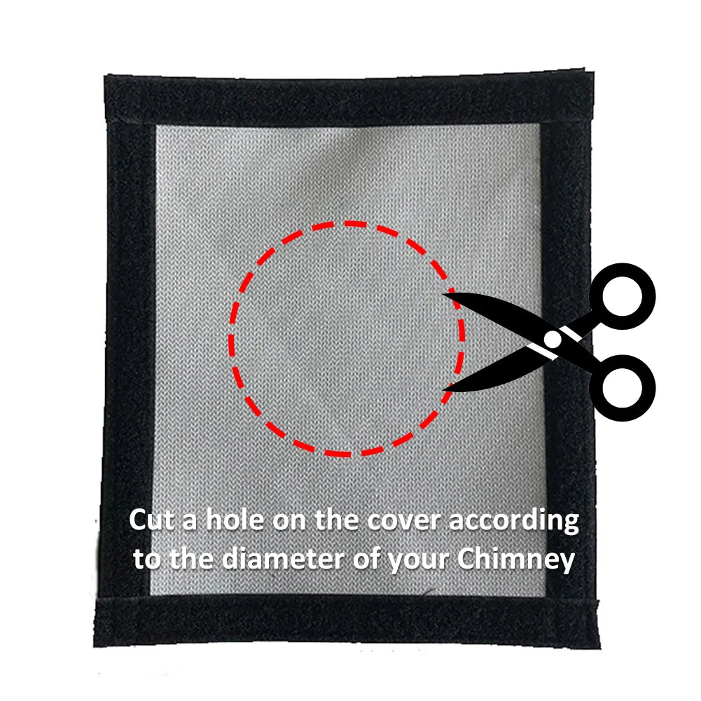 Firewood Stove Chimney Furnace Pipe Fireproof Anti-scald Protection Ring Fire Resistant Pipe Vent Accessories