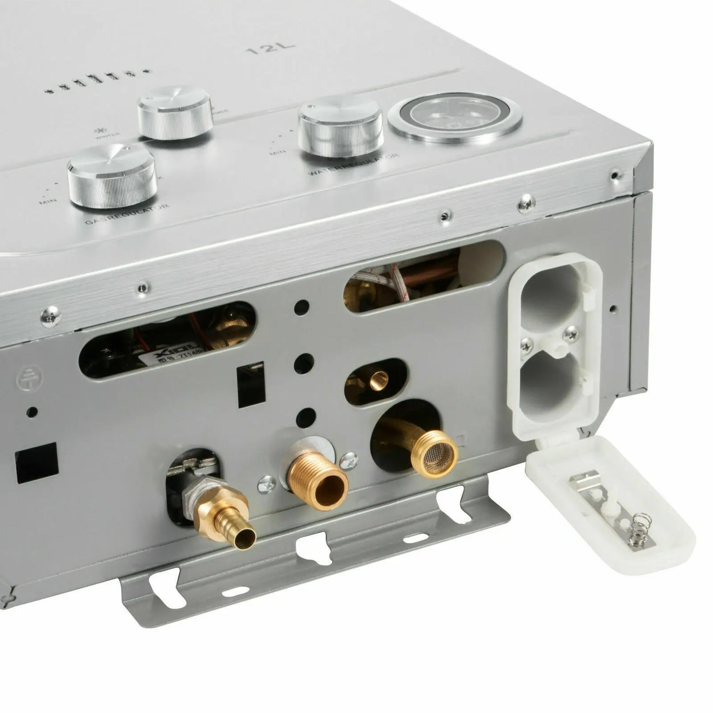 18L Hot Water Heater Propane Gas LPG/LNG On-Demand Tankless Water Heater Digital Home Bathroom Shower Head Instant Boiler Heater