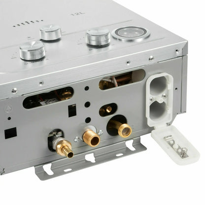 18L Hot Water Heater Propane Gas LPG/LNG On-Demand Tankless Water Heater Digital Home Bathroom Shower Head Instant Boiler Heater