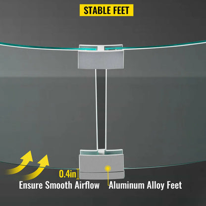 Tempered Glass Wind Guard Flame Shield