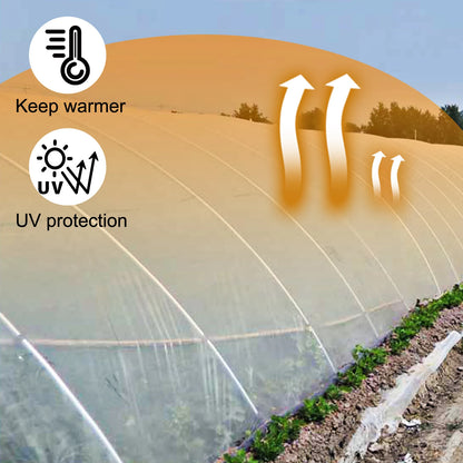 Agricultural Greenhouse Film Clear Plastic Farm Crops Vegetable Cover UV Resistant Polyethylene Covering Plants Flowers