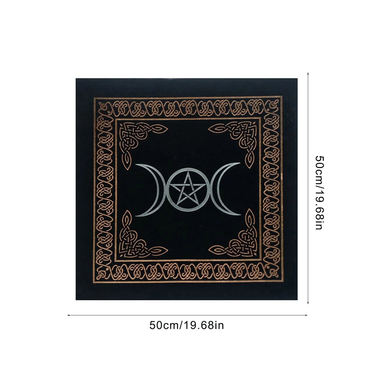 50X50cm Constellations Tarot Card Tablecloth Velvet Divination Altar Cloth Board Games Oracle Card Pad Runes Witchcraft Supplies
