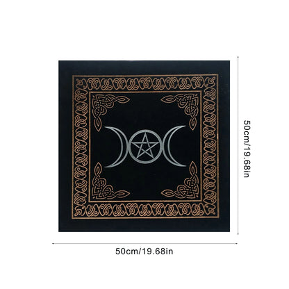 50X50cm Constellations Tarot Card Tablecloth Velvet Divination Altar Cloth Board Games Oracle Card Pad Runes Witchcraft Supplies