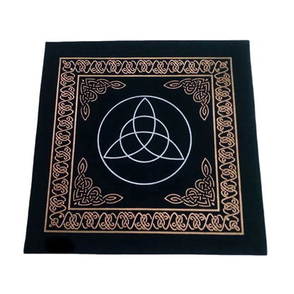 50X50cm Constellations Tarot Card Tablecloth Velvet Divination Altar Cloth Board Games Oracle Card Pad Runes Witchcraft Supplies