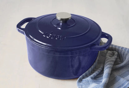 Lodge Cast Iron 5.5qt Red Enameled Dutch Oven  non stick cooking pot set