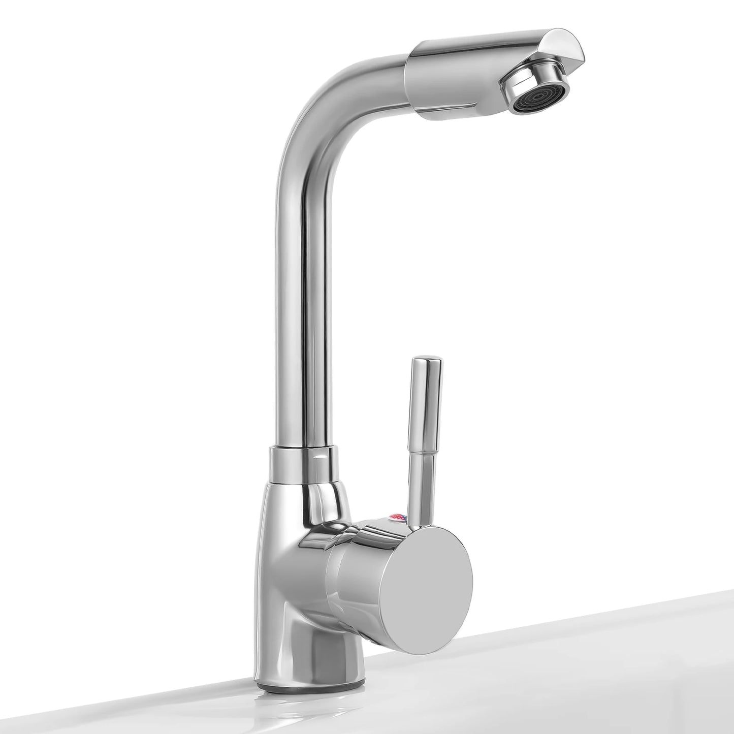 Freestanding Plastic Laundry Sink with Washboard Indoor Outdoor Utility Sink with Cold and Hot Water Faucet Hoses and Drain Kit