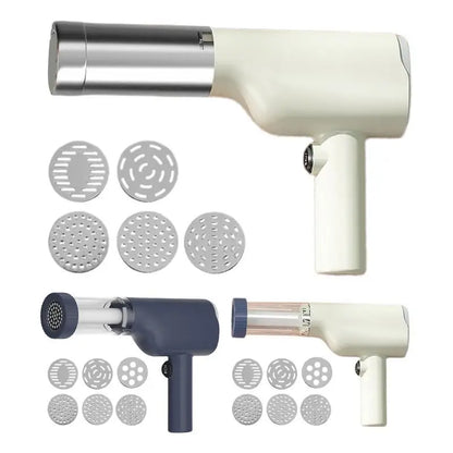 Electric Pasta Maker Machine Rechargeable Noodle Maker Cutter Automatic Electric Noodle Press Noodle Cutter With 6 Different