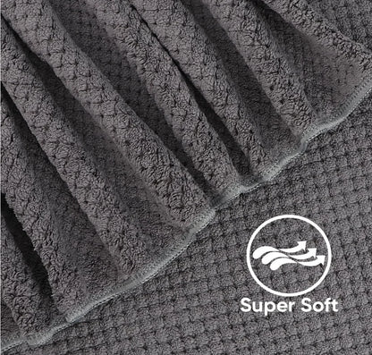 Bath Towel Set Pack of 2, (27 x 54 Inches) Microfiber Ultra Soft Highly Absorbent Bath Towel