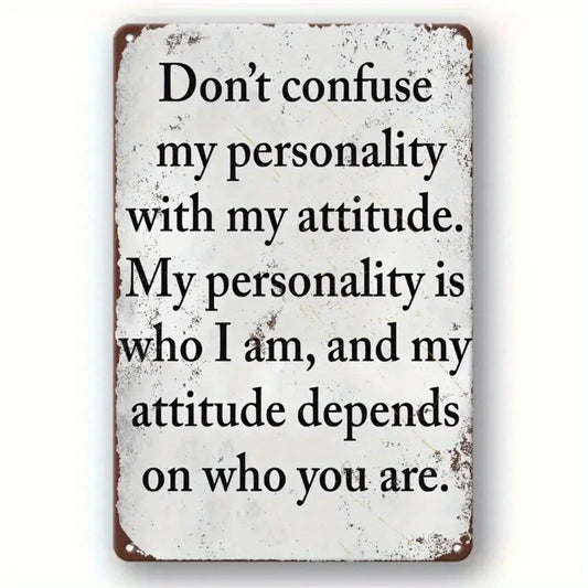 Charming Vintage Metal Wall  Sign – Humorous, Waterproof & Dustproof – Halloween, Christmas Gift for Indoor/Outdoor