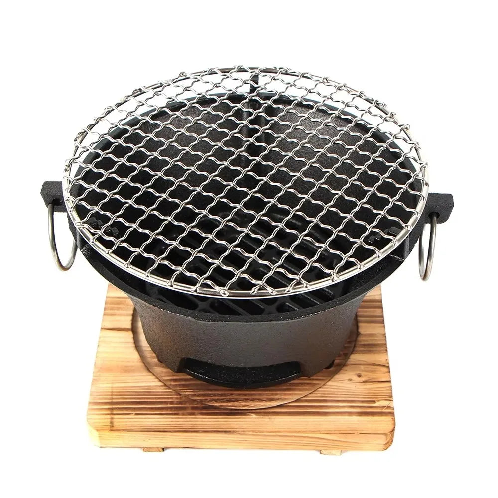 Cast iron oven, fireplace, charcoal and alcohol stove, Korean Japanese style barbecue, family garden, outdoor camping