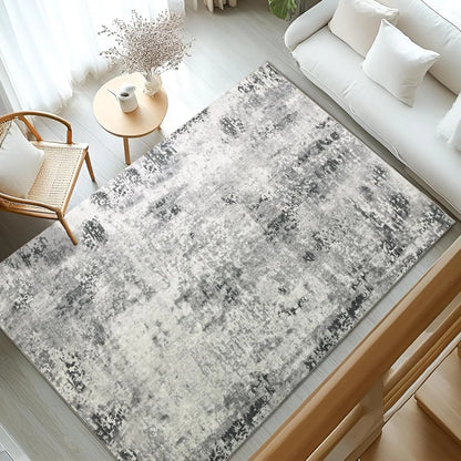 Living Room Area Rugs Soft Large Modern Abstract Area Rug, Vintage Machine Washable Non Slip Carpet , Low Pile Rugs