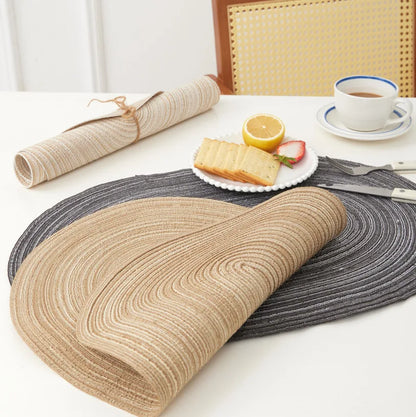 Placemats Set of 4,Heat resistant pad,Place Mat Washable Table Mats for Kitchen Dining Table Mixed Color Non-Slip Place mats