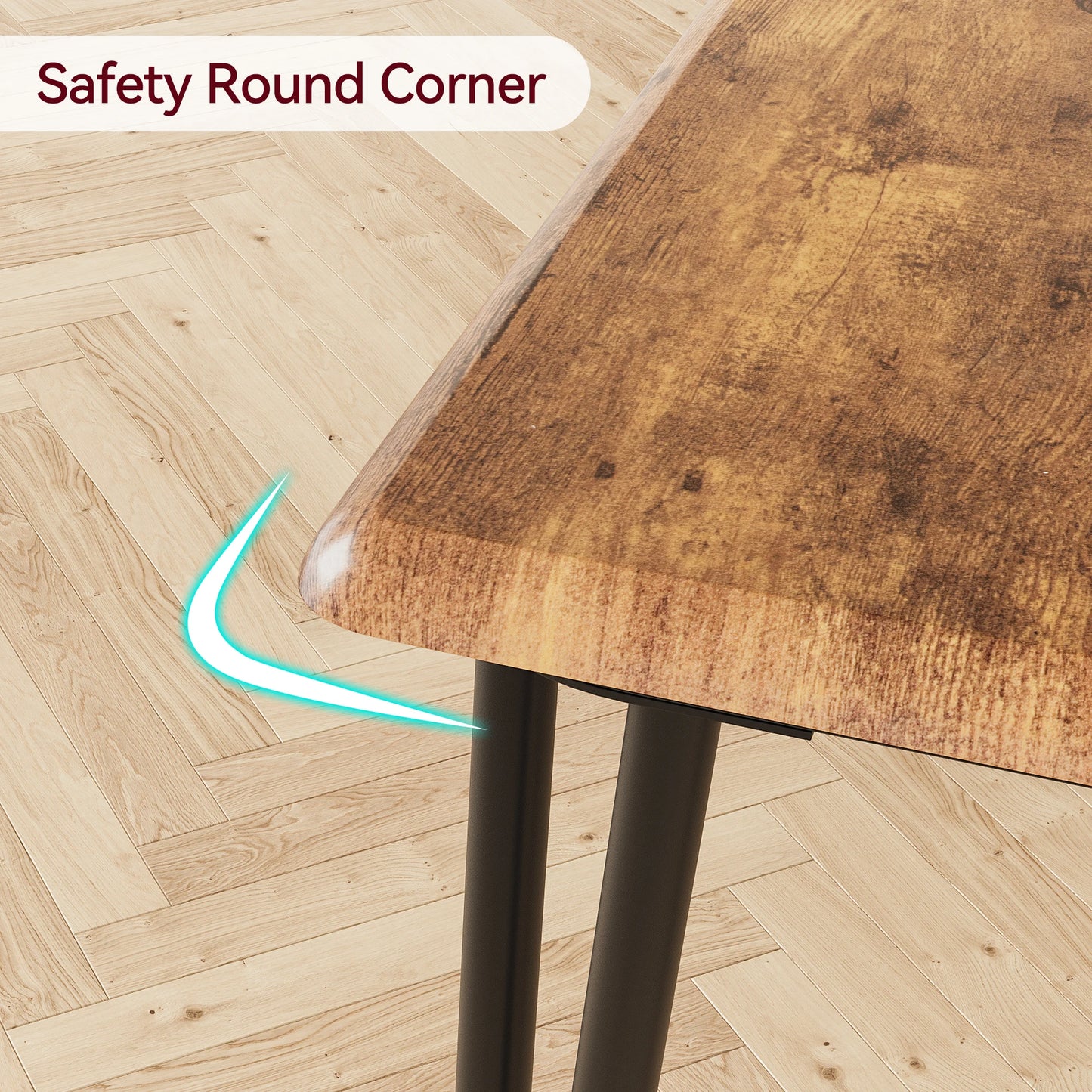 Small Dining Table Sets for 2 with Upholstered Chairs