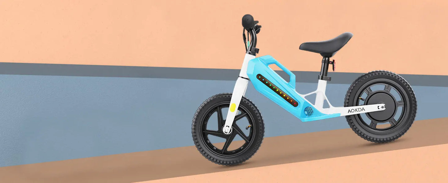 Electric Bikes for Kids, 180W Electric Balance Bike, 12" Pneumatic Tire 21.6V/5.2Ah Battery Boys & Girls E Bike Bicycle