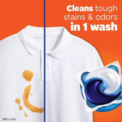16-Count PODS Liquid Laundry Detergent Pacs, Original Scent, Pre-Measured Pacs for Convenient & Effective Cleaning