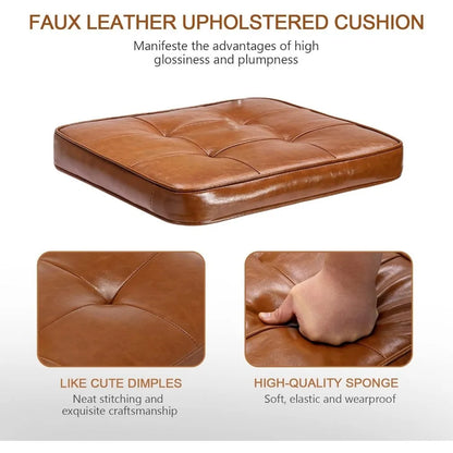 Natural Rattan Dining Chairs Set of 4, Modern Dining Room Chairs with Solid Wood Back for Kitchen