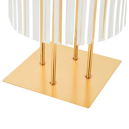 5 Tiers Gold Wedding Centerpieces Flower Stand Vase Centerpiece Acrylic Flower Stand with Hanging Acrylic